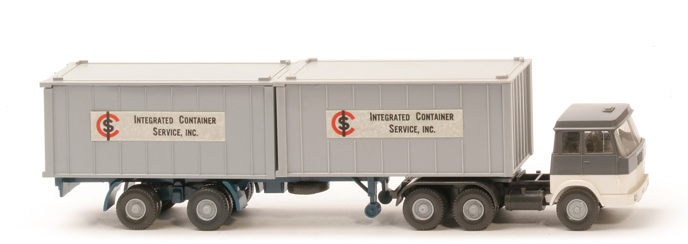 Hanomag-Henschel Container-Sattelzug - ICS 2 x 20 ft , silbergrau - ICS (2) c