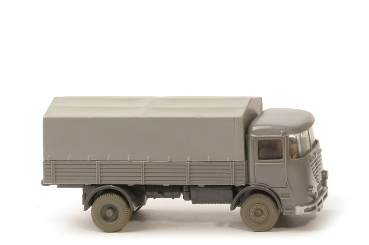 Büssing LU 7 - betongrau / anthrazit, m. Fahrer - 474/1d
