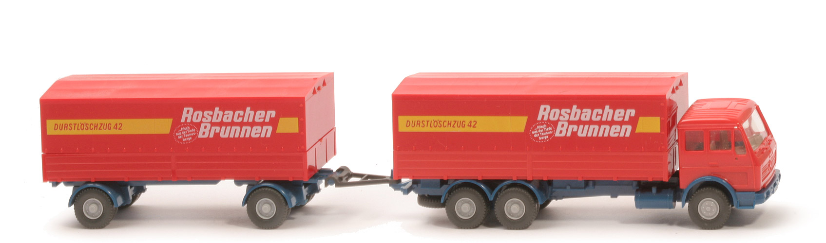MB 1632 Fernlastzug 3/2 - Rosbacher Brunnen (Messemodell) - 430/18b~