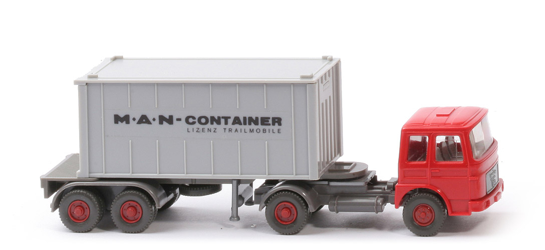MAN 19.230 Container-Sattelzug - Lizenz Trailmobile, 1 x 20ft, Kabine rot - MAN ?