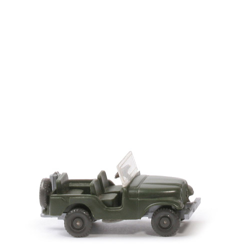 Jeep, Haube gerundet - flaschengrün, CH silbern, BP WM, Germany - 11/3l