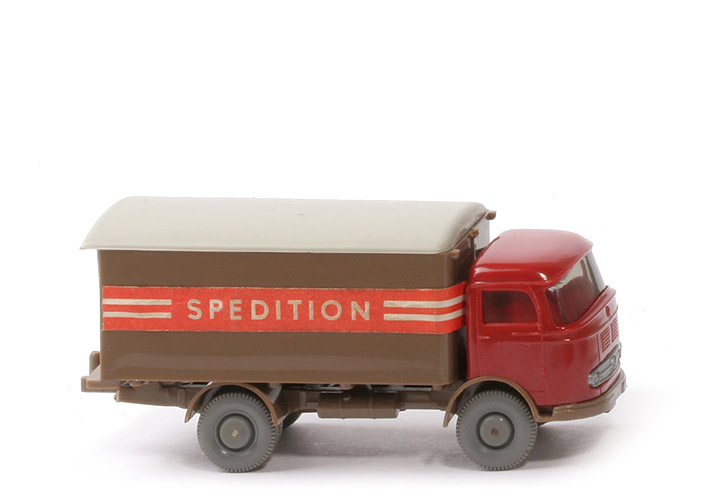 MB LP 321 Koffer Spedition - FH weinrot, CH, Koffer blassbraun, Dach kieselgrau - 540/28c