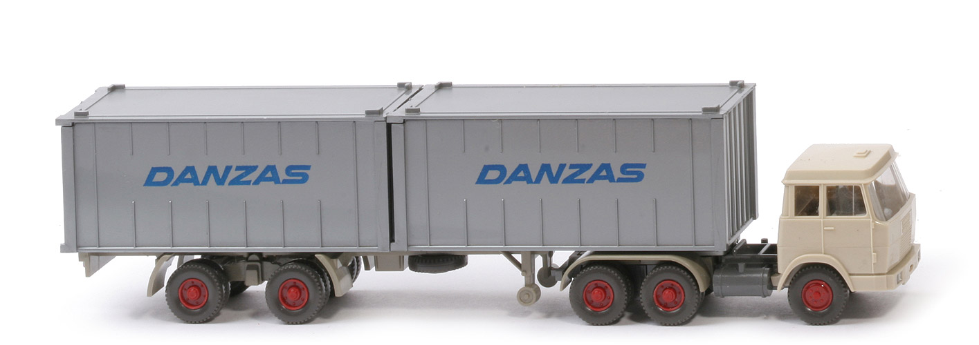 Hanomag-Henschel Container-Sattelzug - Danzas, 2 x 20 ft , silbern - 521/11 ?