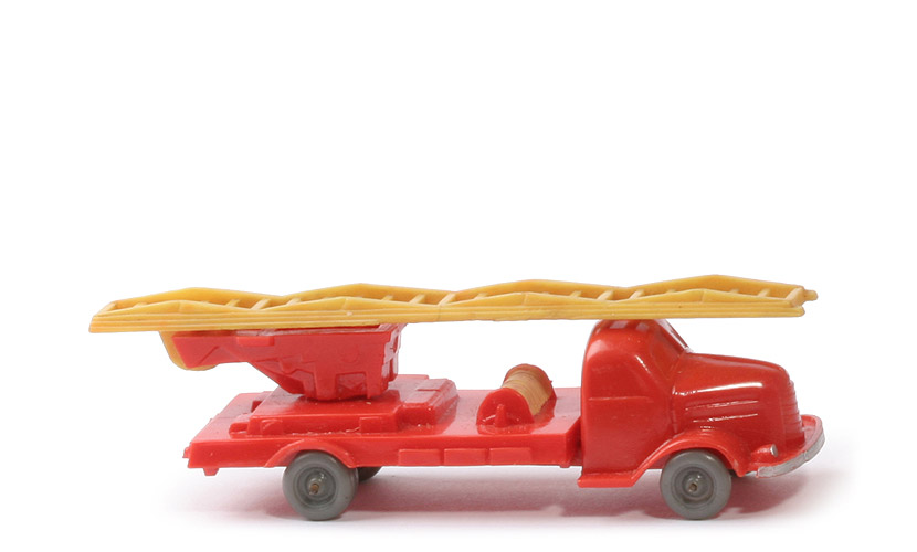 Dodge Leiterwagen - mit Schlitz, orangerot, Leiter ~ gelb - 620/2a