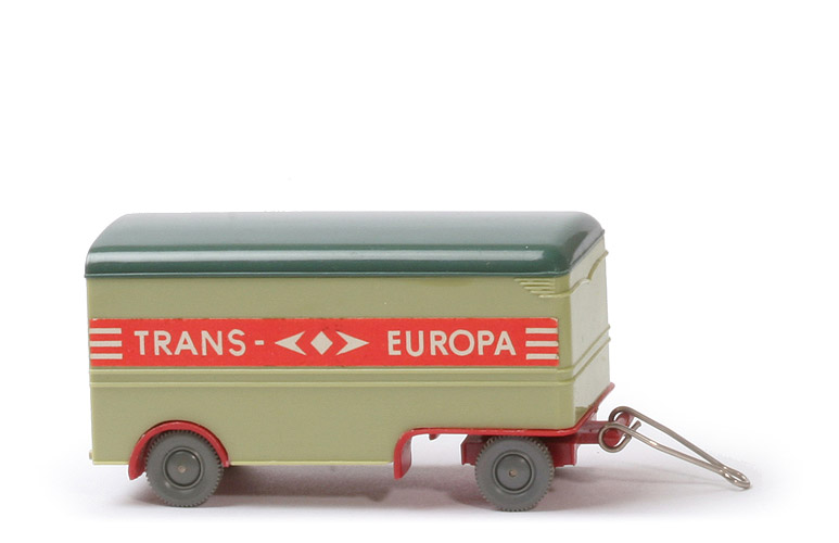 Möbelanhänger Trans Europa - lindgrün/hellpatinagrün/weinrot - 501/4c