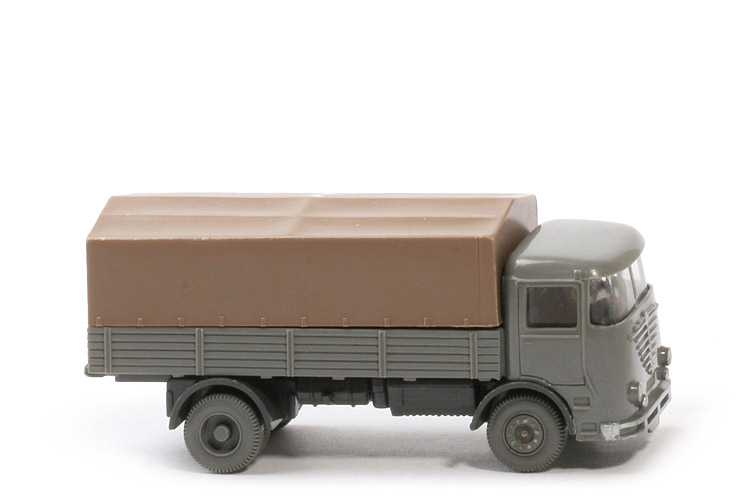 Büssing LU 7 - betongrau / anthrazit, m. Fahrer - 474/1d