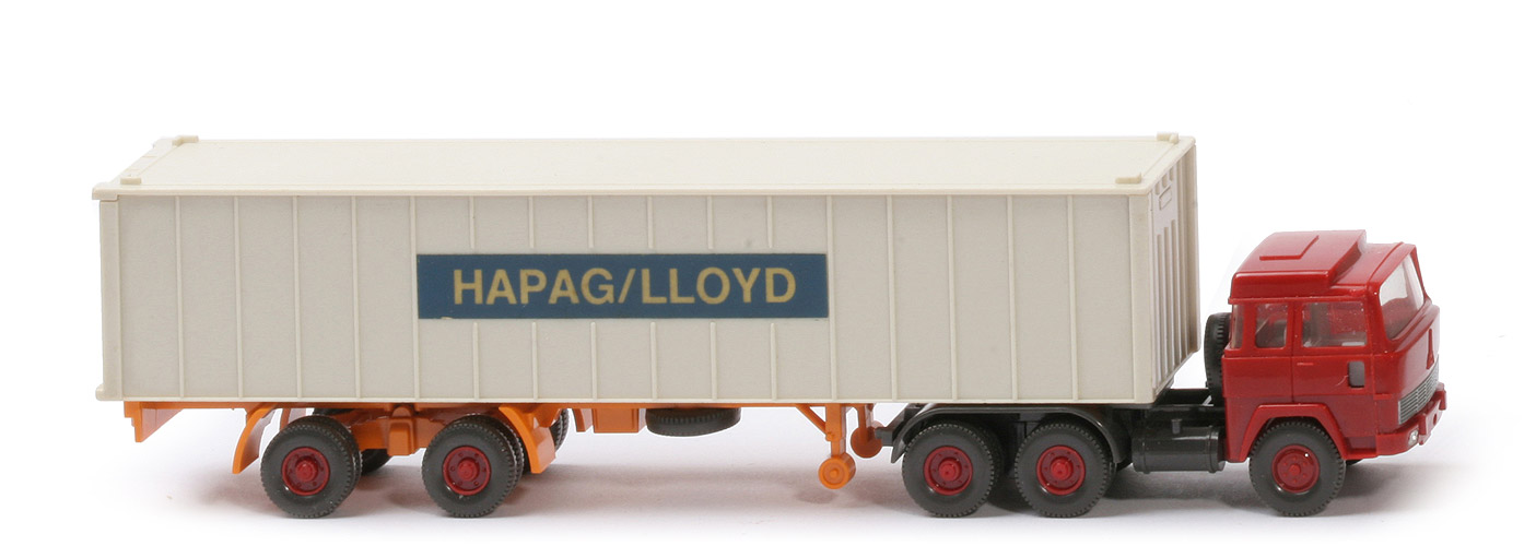 Magirus 235 D Container-Sattelzug - Hapag-Lloyd 40 ft - Hapag-Lloyd 2e ~