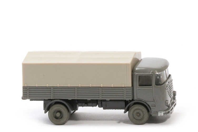 Büssing LU 7 - betongrau / anthrazit, m. Fahrer - 474/1d