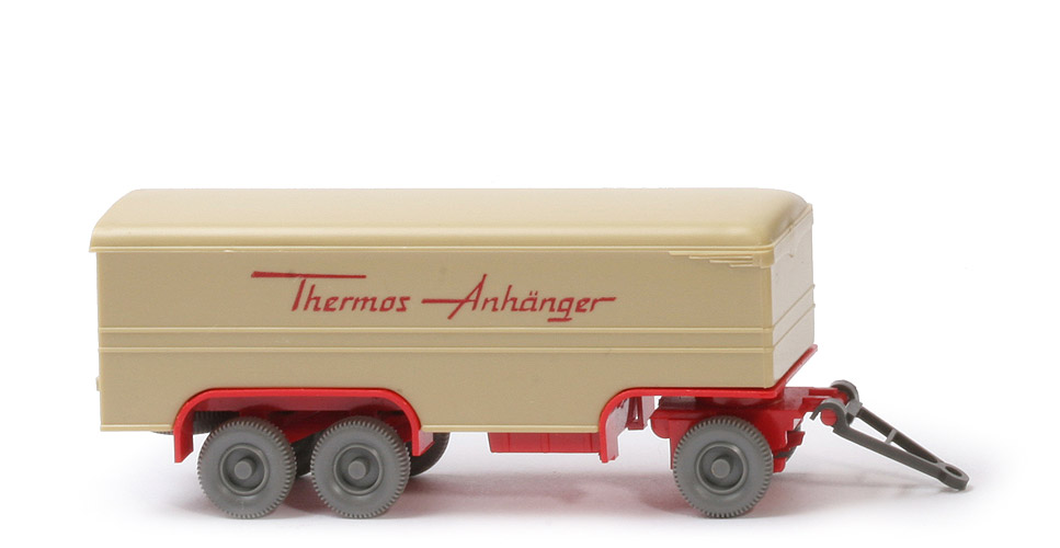 Thermos-Anhänger - Aufbau grünbeige, CH rot, BP WM ohne Kreis - 483/5d