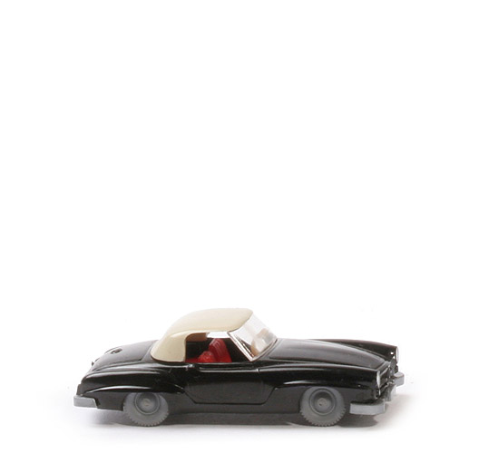 Mercedes 190 SL Coupé - schwarz, Nrn-Schild am CH, AH mittig offen - 253/4d