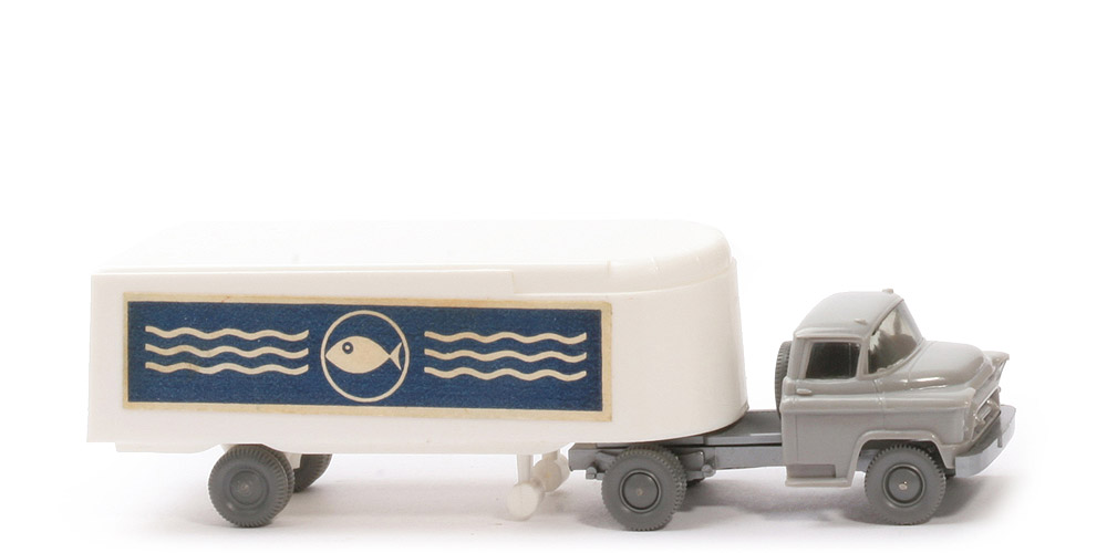 Chevrolet Kühlsattelzug - Fisch mit Welle, FH dunkelsilbergrau, Aufl. weiß - 521/3b