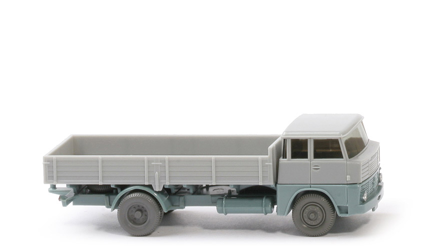 Henschel HS 14 Pritsche - FH silbergrau/grünblau, PR silbergrau detailiert - 412/2 ?