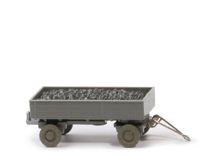 LKW-Anhänger (Typ 5) - ZH silbern eingesetzt , PR betongrau, CH betongrau mit Kohlenladung - 400/12b
