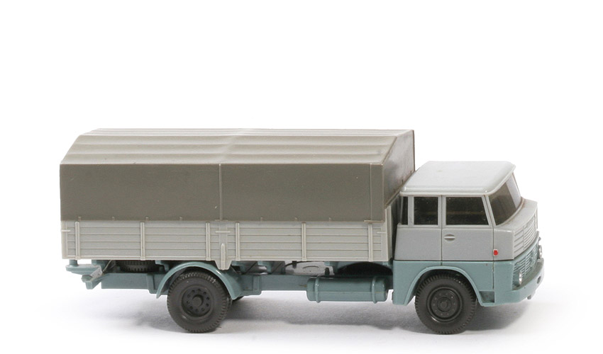 Henschel HS 14 Pritsche - FH silbergrau/grünblau, PR lichtgrau detailiert - 412/2 ?