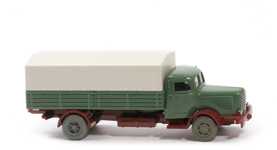 Büssing 8000 ohne Warndreieck - FH, PR diamantgrün, CH rotbraun - BP 47s - 478/4a