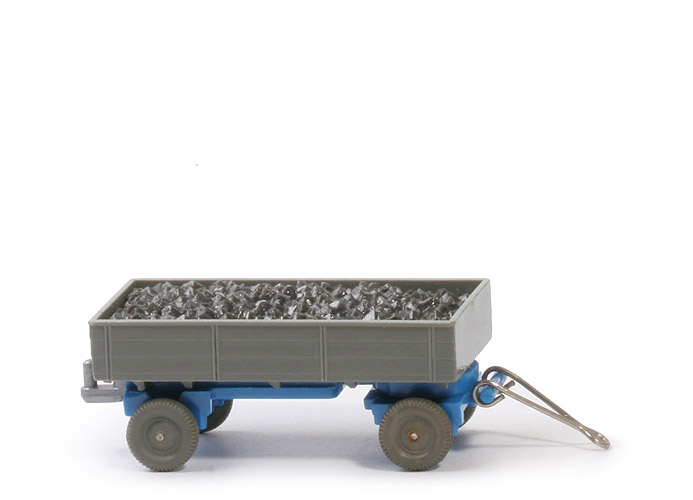 LKW-Anhänger (Typ 5) - ZH silbern eingesetzt , PR betongrau, CH himmelblau mit Kohlenladung - 400/12n
