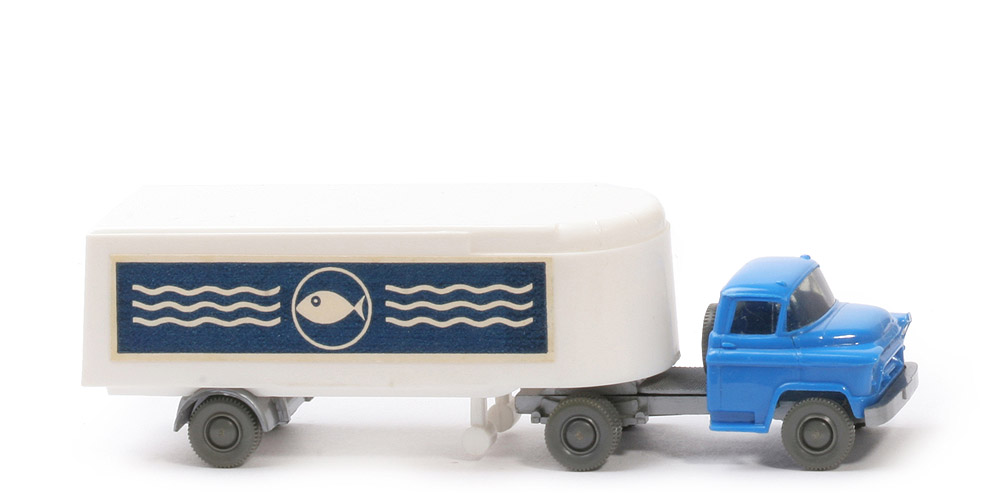 Chevrolet Kühlsattelzug - Fisch mit Welle, FH himmelblau, Aufl. weiß - 521/3c