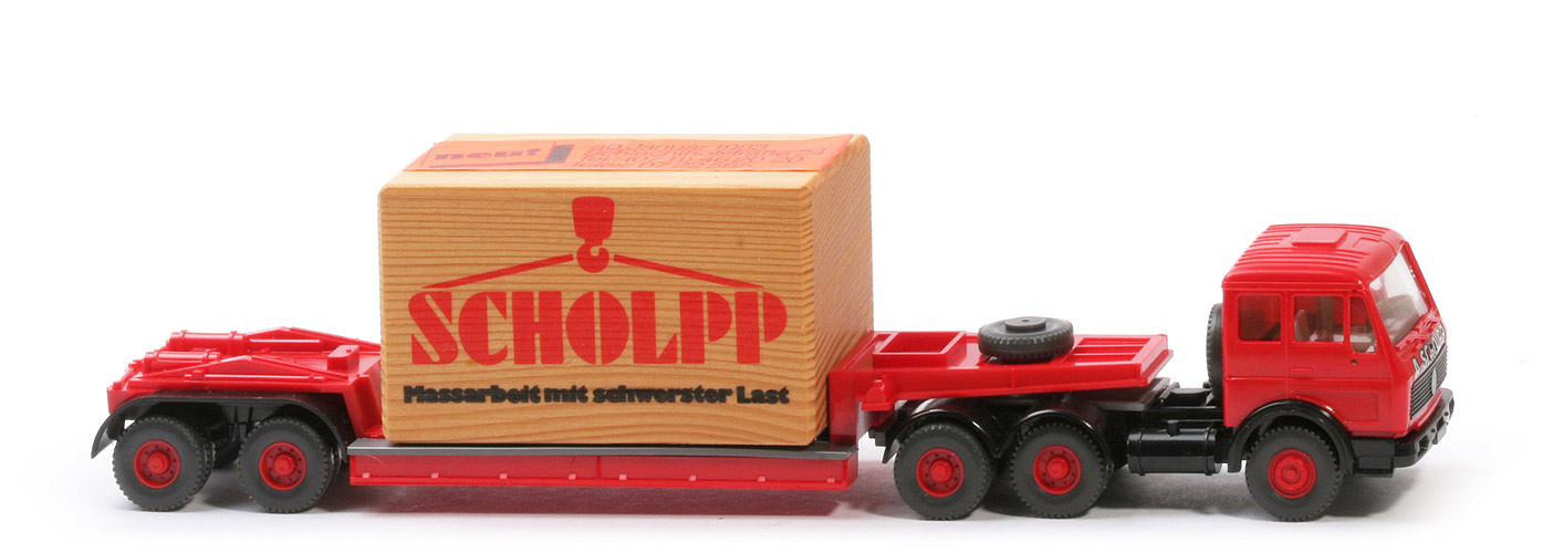 MB 2232 S Tieflade-Sattelzug - Scholpp mit Kiste (Holzklotz) - Scholpp (1)