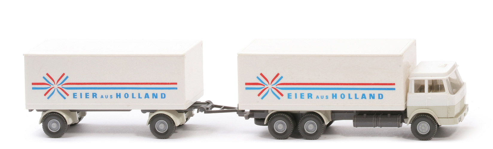Hanomag Henschel Kofferlastzug - Eier aus Holland, FH weiß/perlweiß - 440/8a