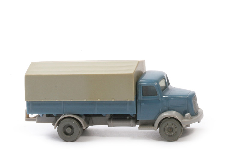 Henschel HS 100 Pritsche - FH, PR mattgraublau, CH silbergrau - 414/1b