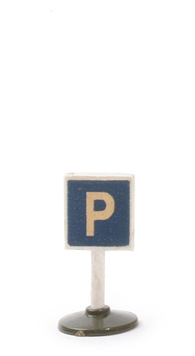 Verkehrszeichen (Typ 1) - Hinweis: Parkplatz, Abziehbild, ohne Herstellerzeichen - 1000/1