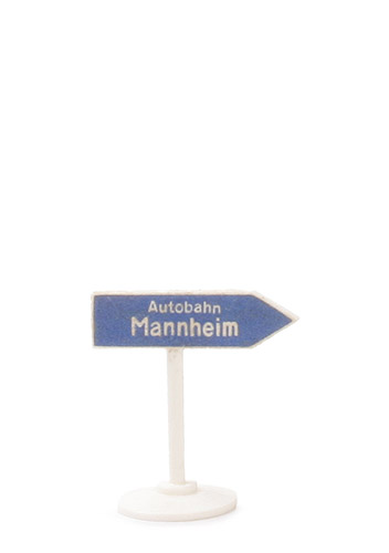 Verkehrszeichen (Typ 2) - Wegweiser zur Autobahn, Papieraufkleber, ohne Herstellerzeichen - 1000/3