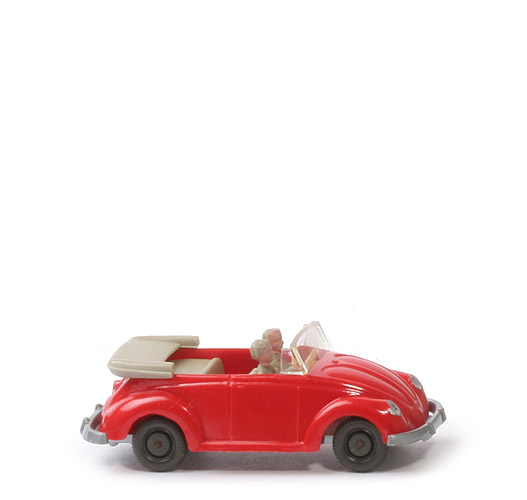 VW Käfer Cabrio mit Hörnern - rot - 33/6z