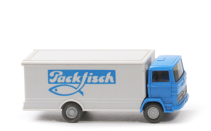 MB LP 1317 flacher Koffer - Packfisch, FH himmelblau, Koffer altweiß - 436/12d