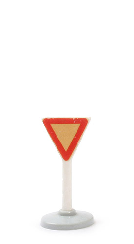 Verkehrszeichen (Typ 1) - Vorfahrt gewähren, Abziehbild, WM im Kreis - 1000/2