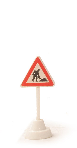 Verkehrszeichen (Typ 3) - Achtung - Baustelle, hoher Sockel - 1000/4
