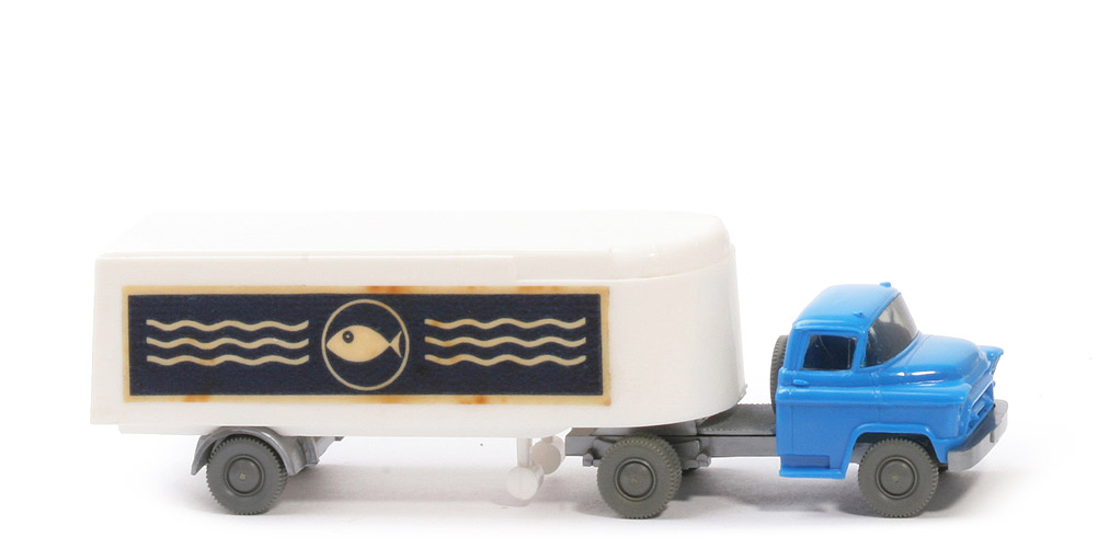 Chevrolet Kühlsattelzug - Fisch mit Welle, FH himmelblau, Aufl. weiß - 521/3c