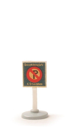 Verkehrszeichen (Typ 1) - Hinweis: Droschkenplatz, Abziehbild, WM im Kreis - 1000/2