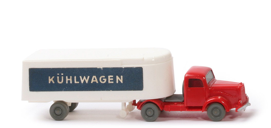 MB L 5000 S Alter Kühlsattelzug - Kühlwagen - ZM rot, Aufl. weiß - 520/14a