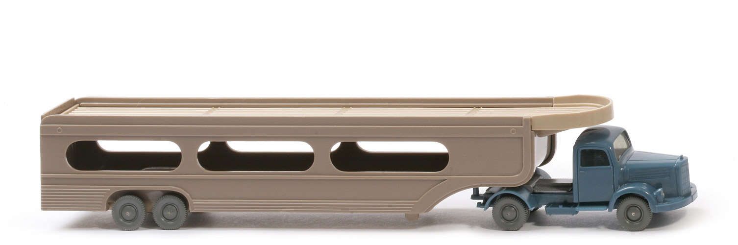 MB L 3500 S PKW-Transporter - ZM mattgraublau, Aufl. graubeige/rotelfenbein - 580/7 ?