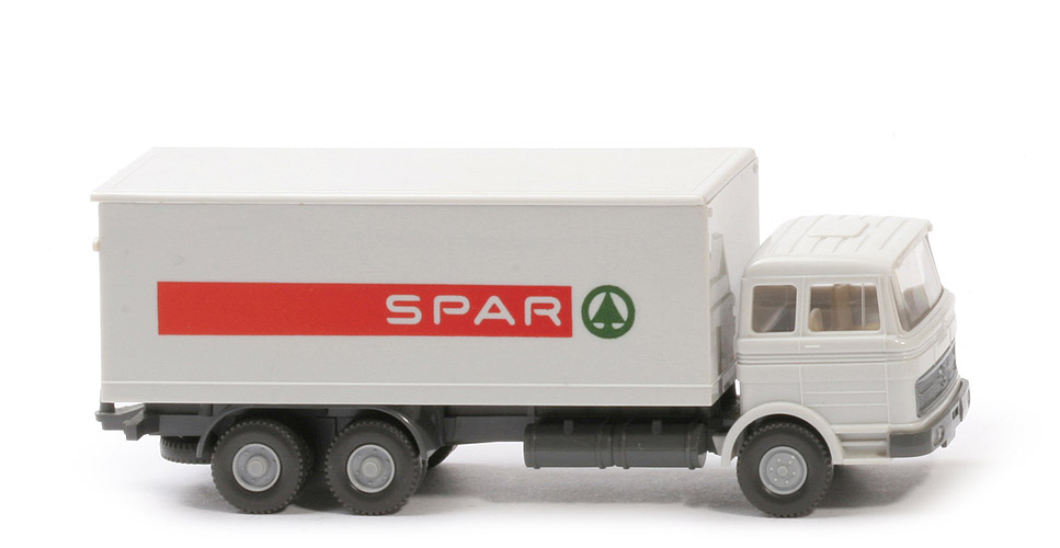 MB LP 2223 Koffer-LKW - SPAR,  altweiß - 450/8e