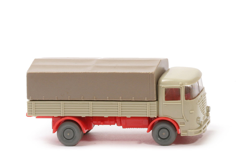 Büssing LU 7 - hellgelbgrau / orangerot, m. Blinkern - 474/4h