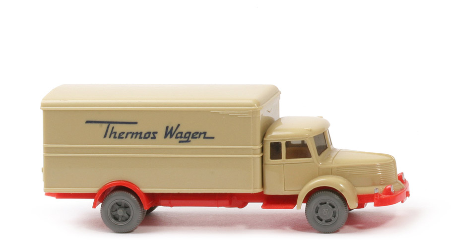 Krupp Titan Thermos Wagen - Aufbau grünbeige CH orangerot - 484/3g