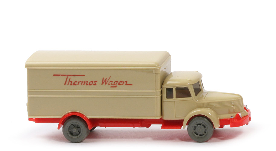 Krupp Titan Thermos Wagen - Aufbau grünbeige CH orangerot - 484/3g