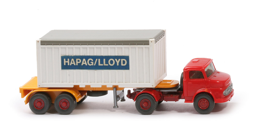 MB LS 1413 Container-Sattelzug 20 ft - Hapag-Lloyd OT, FH rot, Cont. weiß - Hapag-Lloyd (1413) ?