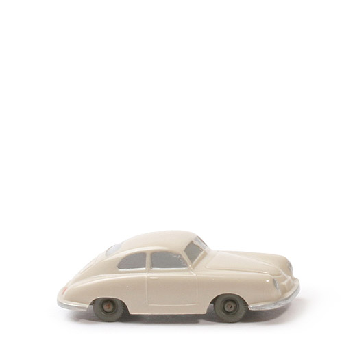 Porsche 356 Rollachser - dunkelbraunweiß, mit silberner Schablonierung - 160/2m