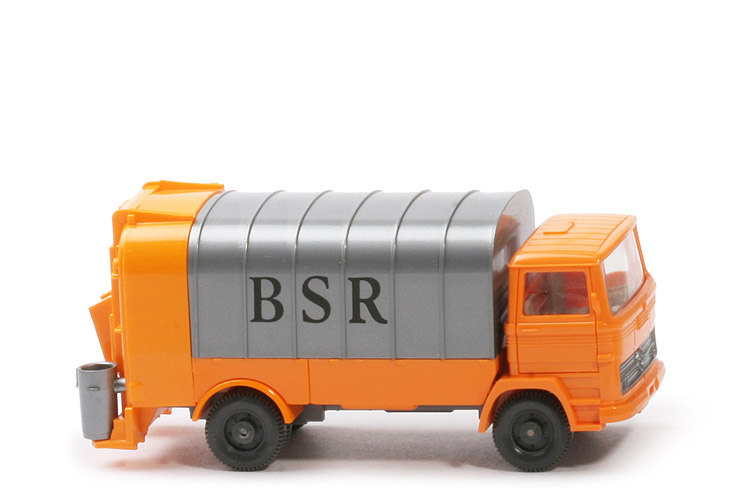 MB LP 1317 Müllwagen mit Spiegeln - BSR - Werbemodell - m. Lkr und Spiegeln - BSR (1) b
