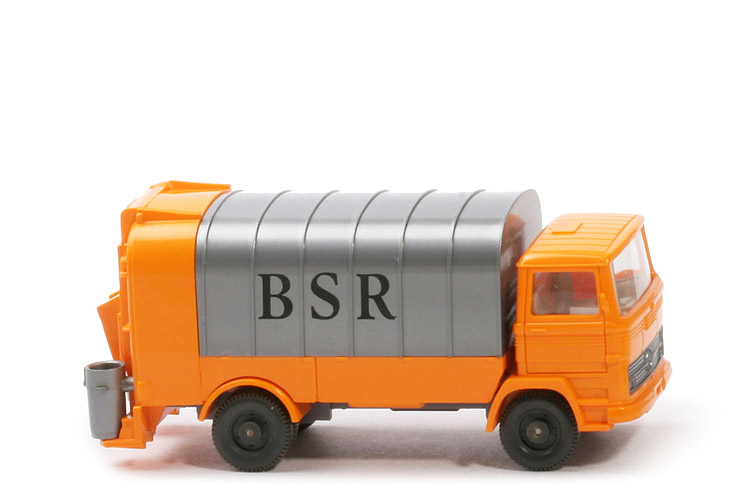 MB LP 1317 Müllwagen mit Spiegeln - BSR - Werbemodell - m. Lkr und Spiegeln - BSR (1) b
