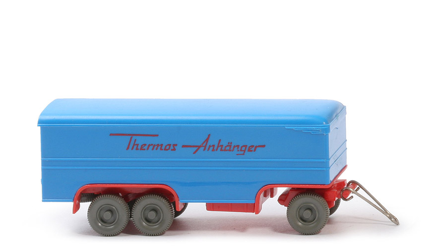 Thermos-Anhänger - Aufbau himmelblau, CH orangerot, BP WM im Kreis - 483/4a