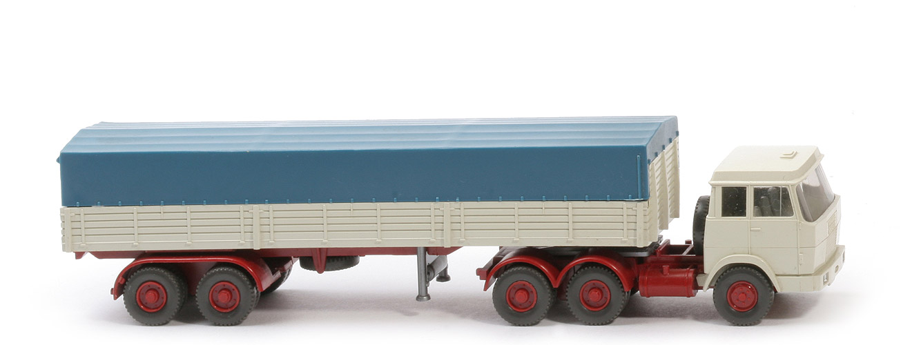 Hanomag Henschel Pritschen-Sattelzug - FH perlweiß/perlweiß, PR perlweiß - 514/8k