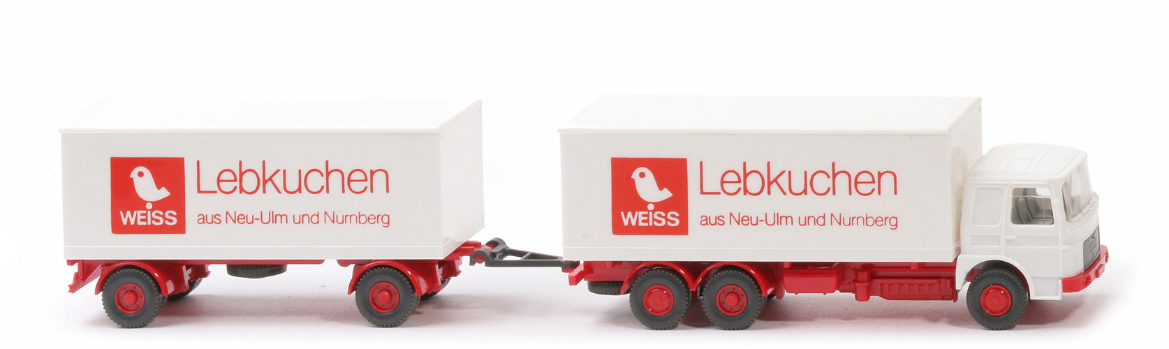 MAN Büssing Koffer-Fernlastzug - Weiss Druck glänzend - 471/1b