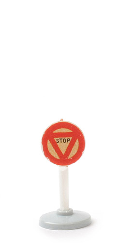 Verkehrszeichen (Typ 1) - Stop,  Abziehbild, WM im Kreis - 1000/2