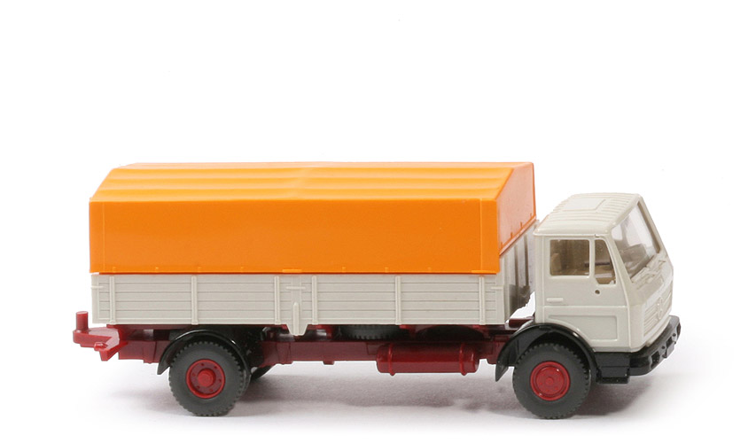 MB 1617 - grauweiß, Plane orangegelb, Grill integriert - 420/16a