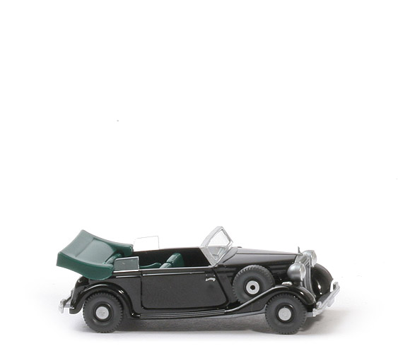 Audi Front Cabrio - schwarz, IE und Verdeck intensives kieferngrün - 826/1a