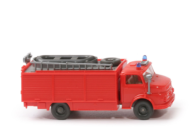 MB L 1413 Rüstwagen mit Boot - orangerot, o. Eckfenster, CH basaltgrau - 623/7a