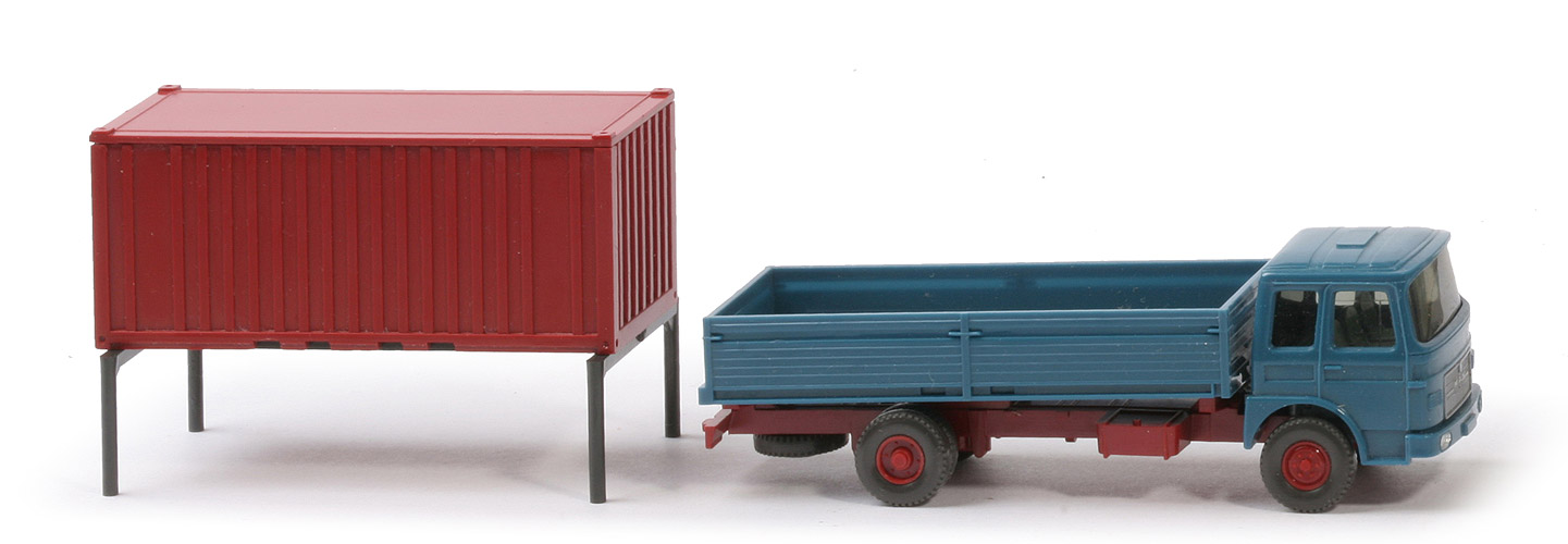 MAN Wechselpritsche - azurblau / Container rubinrot - 519/2a